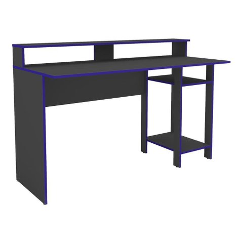 Mesa Gamer para Computador 136cm Multimóveis CR25357 Grafite/Azul