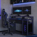 Ver imagem 3 de Mesa Gamer para Computador 136cm Multimóveis CR25357 Grafite/Azul