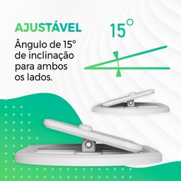 Base de Suporte para Eco Show 8 - Versões 1 e 2-sala/quarto/área Externa- Branco - 5