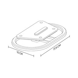 Base de Suporte para Eco Show 8 - Versões 1 e 2-sala/quarto/área Externa- Branco - 2