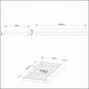 Ver imagem 4 de CamaSolteiro Auxiliar Colchão 88 X 188 Cm Cr35012 Amendoa