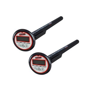 Kit 2 Termômetro Digital Faixa Temperatura -50 A 300°C Contato A Prova D'água Tipo Espeto Te-500 Por