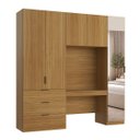 Ver imagem 7 de Guarda Roupa Modular 5 Portas com Mesa e Espelho Altezza Clean Belmax:Freijó