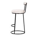 Ver imagem 5 de Kit 2 Unid Banqueta Alta Aço Balcão Bar Cozinha Gourmet Salaone:branco