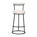 Ver imagem 6 de Kit 2 Unid Banqueta Alta Aço Balcão Bar Cozinha Gourmet Salaone:branco