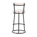 Ver mais imagens de Kit 2 Unid Banqueta Alta Aço Balcão Bar Cozinha Gourmet Salaone:branco