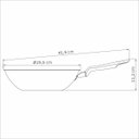 Ver imagem 3 de Wok Tramontina Loreto em Alumínio Antiaderente Starflon 24 cm 2,2 L Bege