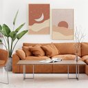Ver imagem 1 de Quadro Decorativo 2 Telas Sol e Lua Diversos Tamanhos