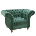 Ver imagem 1 de Poltrona Chesterfield Conde D'el Via Encanto Veludo Verde