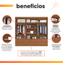 Ver imagem 6 de Guarda Roupas Casal 6 Portas 6 Gavetas Viena