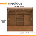 Ver imagem 5 de Guarda Roupas Casal 6 Portas 6 Gavetas Viena