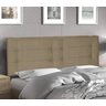 Cabeceira Painel Bela Casal 140cm X 50cm Suede Marrom Mz Decor - 2