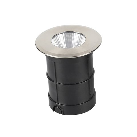 Embutido de Solo Led Taschibra Thin 3w 3000k Ip67 - Prata - Luz Quente 3000k