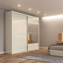 Ver imagem 1 de Guarda-roupa Roupeiro Casal com 02 Portas 2,23m 100% Mdf - Dalla Costa: Off White