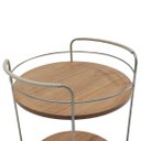 Ver imagem 3 de Barzinho Lógica Nacional Móveis 66cm (alt) Prateleiras em Lâmina Mdf Cinamomo Base Metal