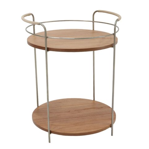 Barzinho Lógica Nacional Móveis 66cm (alt) Prateleiras em Lâmina Mdf Cinamomo Base Metal