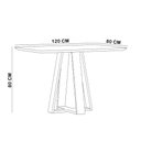 Ver imagem 5 de Mesa Retangular Elian Tampo de Vidro 120cm Ypê Off White N01 com 4 Cadeiras Suran Linho Cru - Lyam D