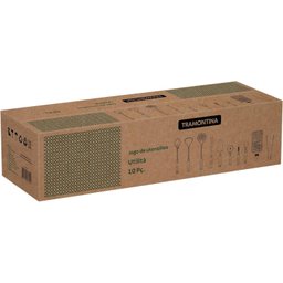 Jogo Utensílios Tramontina Aço Inox 10pçs Cozinha Multiuso Utilita:preto - 2
