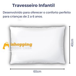 Travesseiro Para Criança 2 A 7 Antialérgico Lavável Macio - 4