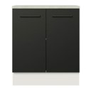 Ver imagem 5 de Balcão de Cozinha Agata 70cm 2 Portas Branco Preto