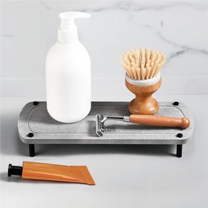 Bandeja Decorativa Banheiro Lavabo Cozinha Organizadora de Diatomita Drytomini