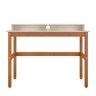 Escrivaninha 2 Nicho em Mdf Califórnia Off White e Nature 110cm - 2