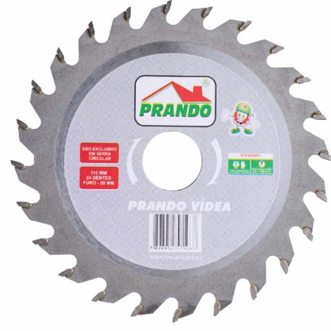 Kit 15 Discos Serra Vídea 110 X 20 X 24 D Prando Madeira