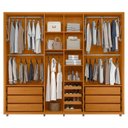 Ver imagem 2 de Guarda Roupa Casal 278cm 6 Portas 8 Espelhos Zac Off/cinamomo Z10 - Mpozenato