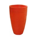Ver imagem 4 de Kit 3 Vaso Planta 65x40 Oval Moderno Polietileno BGPLASTICOS LARANJA SUNSET 010