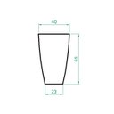 Ver imagem 3 de Kit 3 Vaso Planta 65x40 Oval Moderno Polietileno BGPLASTICOS LARANJA SUNSET 010