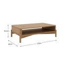 Ver imagem 4 de Mesa de Centro Moderna Madeira Maciça Natural