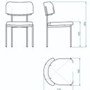 Ver imagem 3 de Cadeira de Jantar Estofada para Sala e Cozinha Brisa