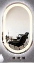Ver imagem 7 de Espelho Jateado Oval Iluminado com Led Quente - 70x120cm Woodglass Oval Jato Quente