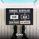 Ver imagem 6 de Tapete Capacho Estampado - 40cm X 60cm:trouxe Cerveja? Sim Bem-vindo Não Vai Buscar