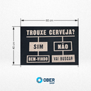 Ver imagem 3 de Tapete Capacho Estampado - 40cm X 60cm:trouxe Cerveja? Sim Bem-vindo Não Vai Buscar