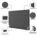 Ver imagem 5 de Cabeceira Queen 162cm Design Moderno para Quarto Linea