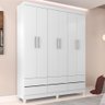 Guarda Roupa Rio Verde Quarto com 6 Portas e 6 Gavetas Branco - 2