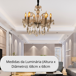 Luminária Luminária Cristal K9 Casa Entrada Chique Estilo - 6