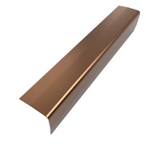 Perfil Cantoneira de Aço Inox 304, Marrom Brilho - 20 X 20 X 2000 Mm