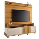 Ver imagem 3 de Sala de Estar Bold com Estante, Buffet Aparador e Cristaleira Cinamomo/off White - Hb Móveis