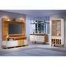 Sala de Estar Bold com Estante, Buffet Aparador e Cristaleira Cinamomo/off White - Hb Móveis - 2