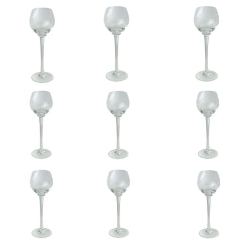 Conjunto de 9 Taças em Cristal - 22x9cm Prime Home Decor 38100