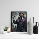 Ver imagem 1 de Quadro Exu 7 Catacumbas 33x24cm:moldura Preta