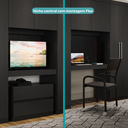 Ver imagem 2 de Guarda Roupa Casal 6 Portas 2 Gavetas Porto Carraro Preto