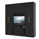 Ver imagem 5 de Guarda Roupa Casal 6 Portas 2 Gavetas Porto Carraro Preto