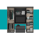 Ver mais imagens de Guarda Roupa Casal 6 Portas 2 Gavetas Porto Carraro Preto