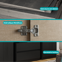 Ver imagem 4 de Guarda Roupa Casal 6 Portas 2 Gavetas Porto Carraro Preto