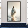 Quadro Decorativo 1 Tela Religioso Jesus Caminhando sobre As Águas Diversos Tamanhos - 1