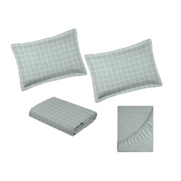 Jogo de Cama King Size 300 fios Nova América - Guilherme (7576) - 5