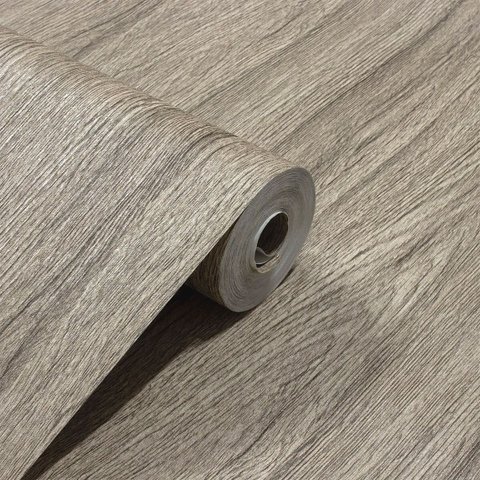 Papel de Parede Madeira Marrom Vinilico Lavável+ Cola para Aplicação